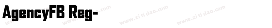 AgencyFB Reg字体转换